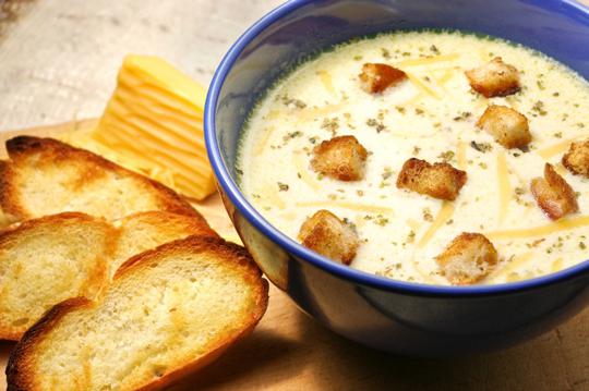 сырный крем суп. рецепт