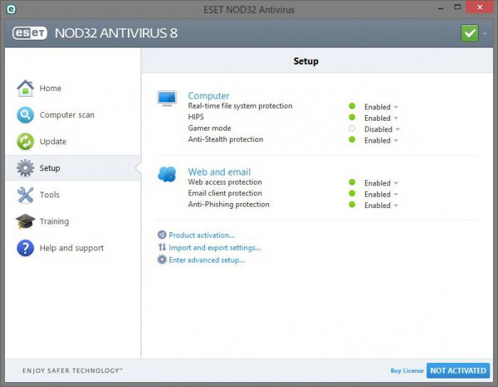 как запретить программе выход в интернет nod32
