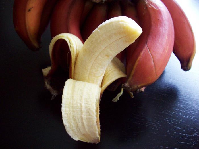 как едят красные бананы