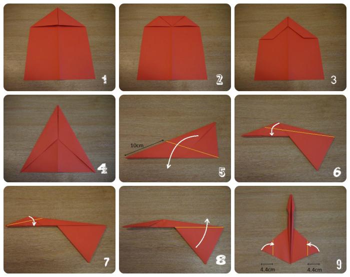 как сделать бумажный самолет истребитель