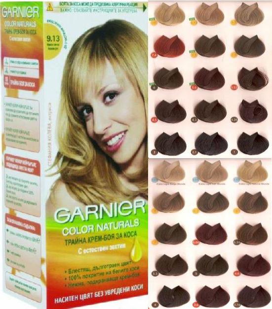 garnier color naturals палитра