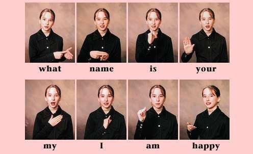 язык жестов глухонемых слова 