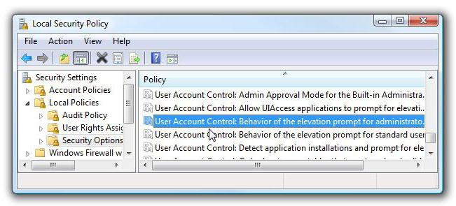 как отключить uac control