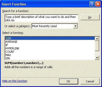 функции в excel