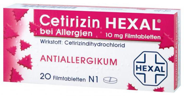 цетиризин гексал 