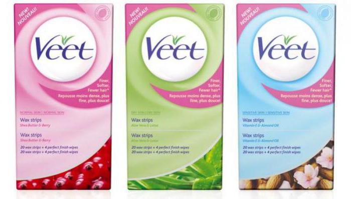 восковые полоски veet