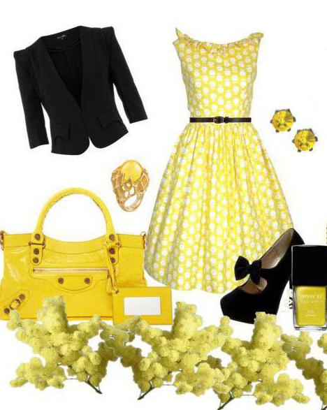 лимонный цвет в одежде 