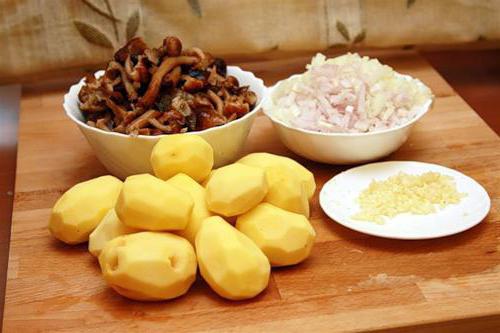 Жареный картофель с грибами рецепт