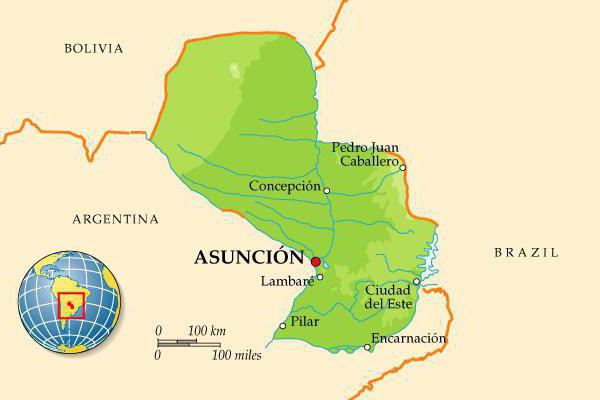 парагвай асунсьон столица где находится