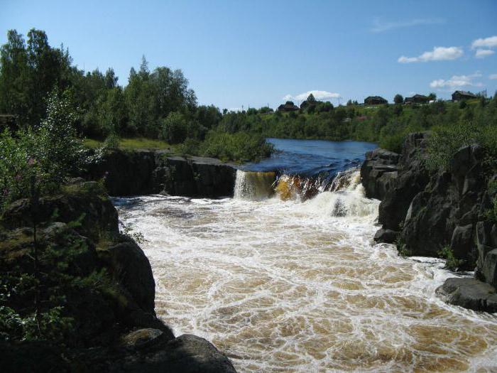 белый водопад карелия