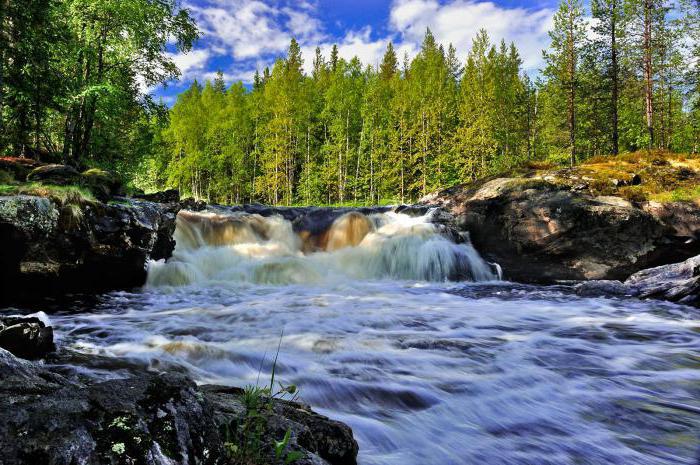 водопады карелии 