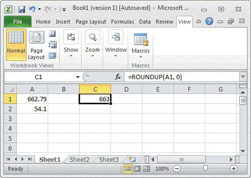 функция округления в excel