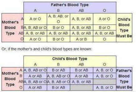 разная группа крови у родителей и ребенка