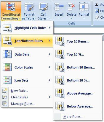 excel условное форматирование строки