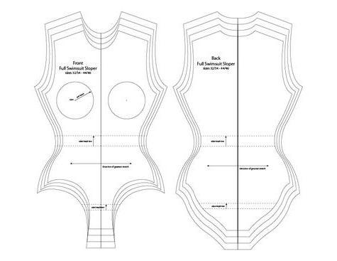 сшить купальник выкройка 
