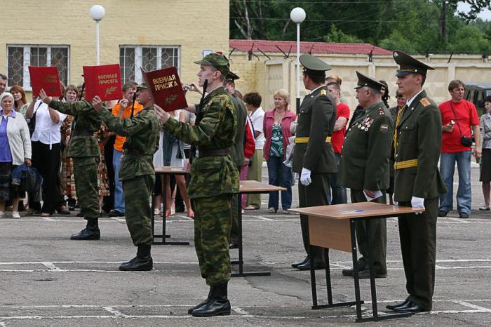 ритуал приведения к военной присяге