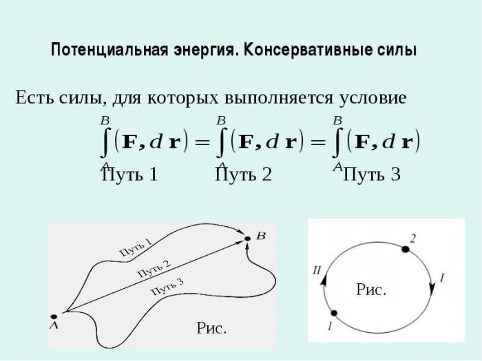 консервативные силы примеры