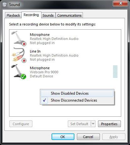 как настроить микрофон на компьютере windows 7
