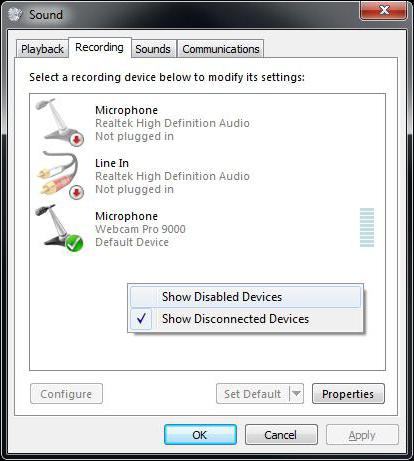 как настроить микрофон на компьютере windows 7 