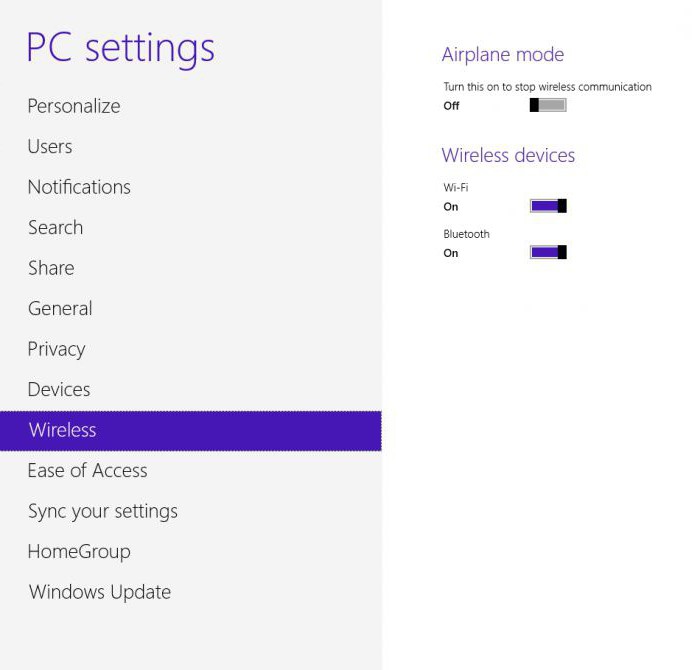 как найти блютуз на ноутбуке windows 8