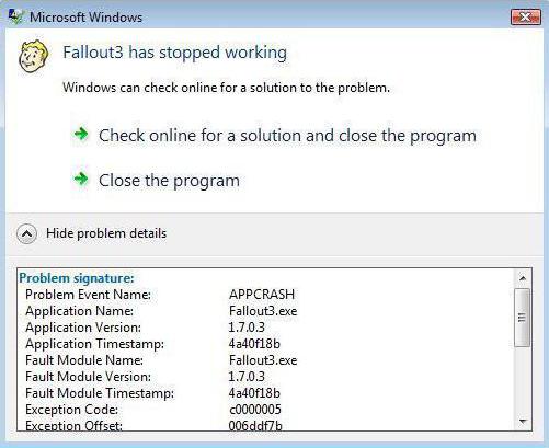 как исправить ошибка appcrash windows 7