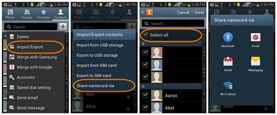 перенести контакты с windows phone на android