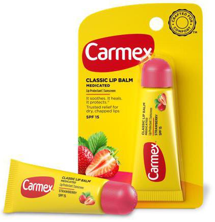 carmex бальзам для губ клубника отзывы