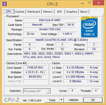 core i5 4460 характеристики