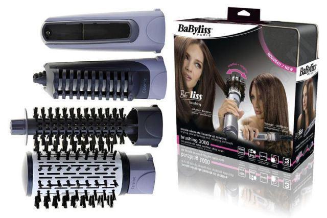 фен с круглой вращающейся щеткой babyliss 