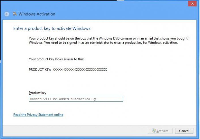 как активировать виндовс 8 