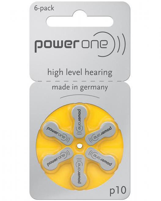батарейки для слуховых аппаратов 10