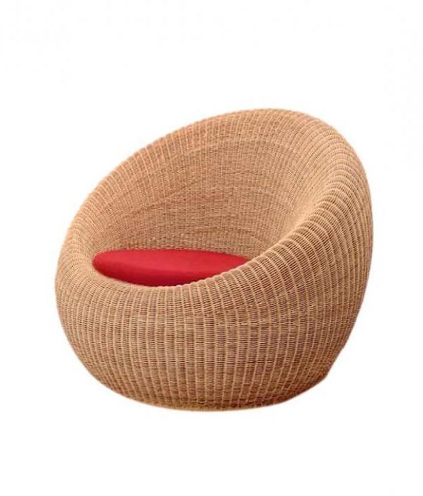 кресло плетеное круглое
