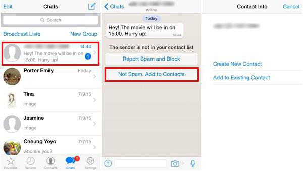 как добавить новый контакт в whatsapp