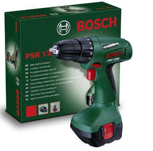 аккумуляторный шуруповерт bosch psr 1200