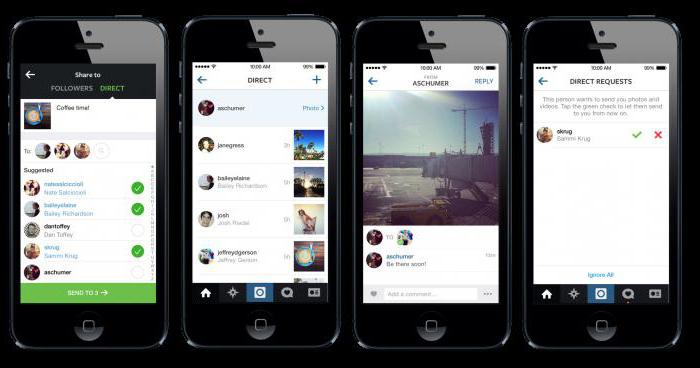 как написать директ в инстаграме