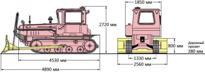 вес «ДТ-75» бульдозер