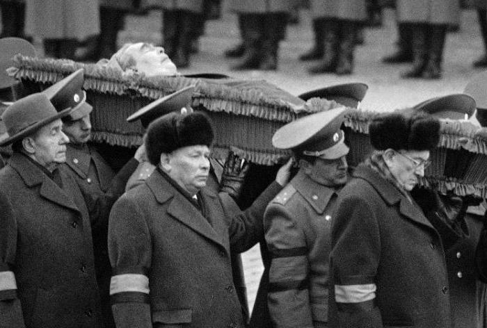Похороны Брежнева: уронили гроб