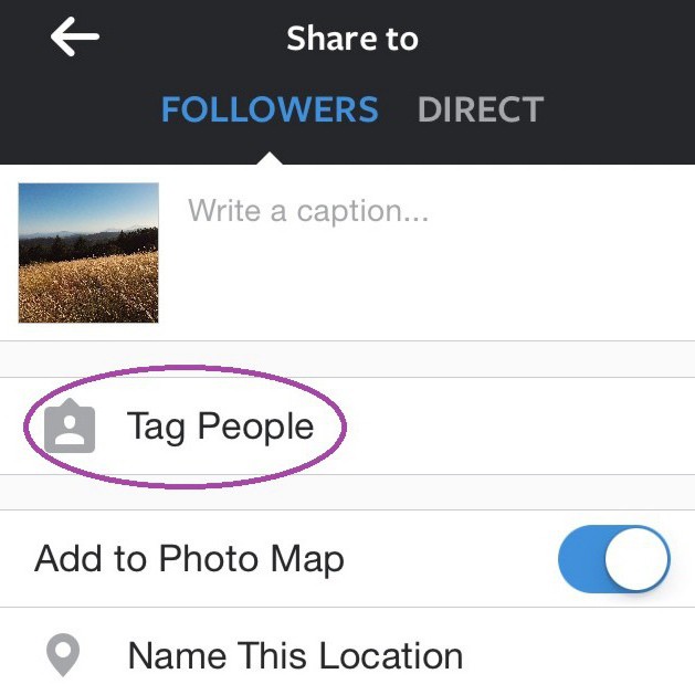 как отмечать людей в инстаграме