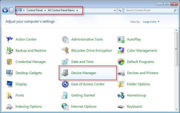 как открыть диспетчер устройств в windows 7
