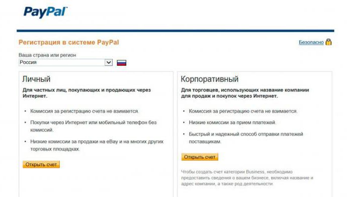 paypal счет