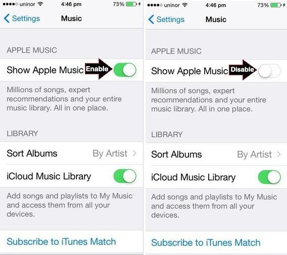 как отписаться от apple music ios 10