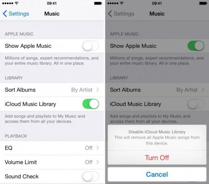 как отписаться от apple music ios 9