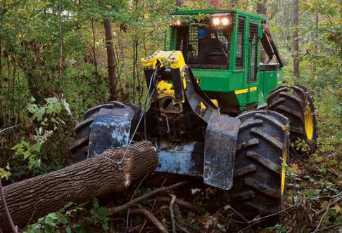 трелевочные трактора для лесной промышленности