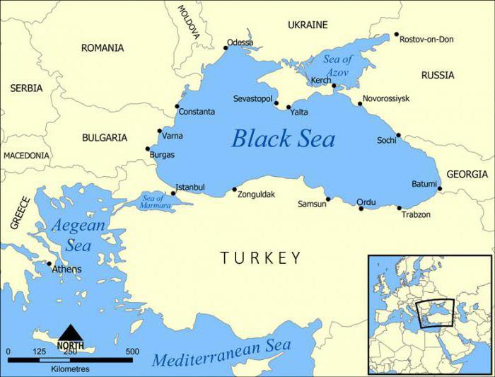Глубина Азовского моря