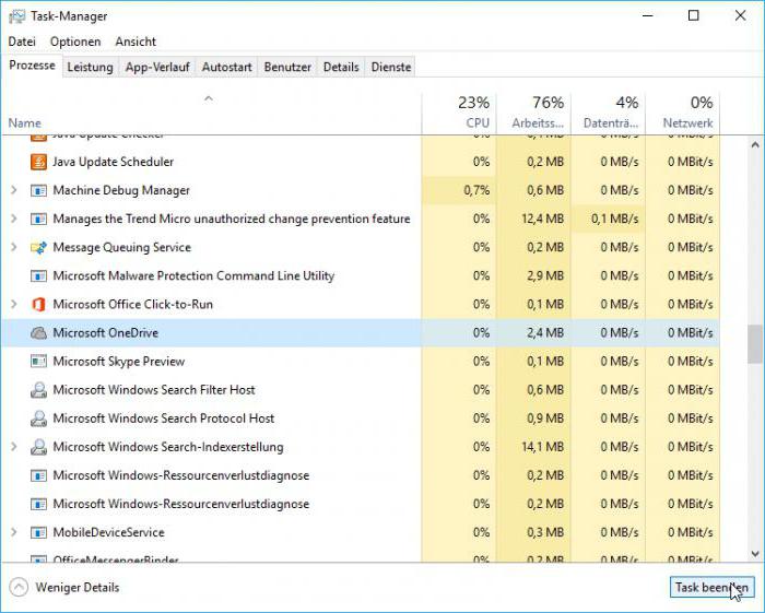 как удалить onedrive windows 10 полностью