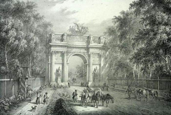 нарвские триумфальные ворота в санкт петербурге