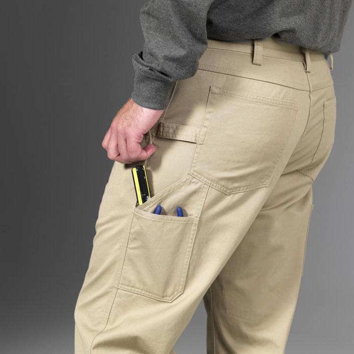 штаны с накладными карманами по бокам мужские