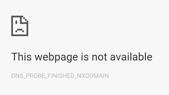 dns probe finished nxdomain как исправить