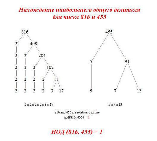 найти нод двух натуральных чисел