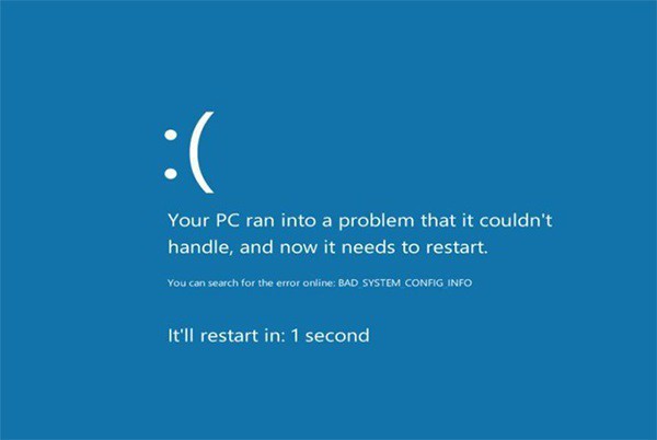 bad system config info